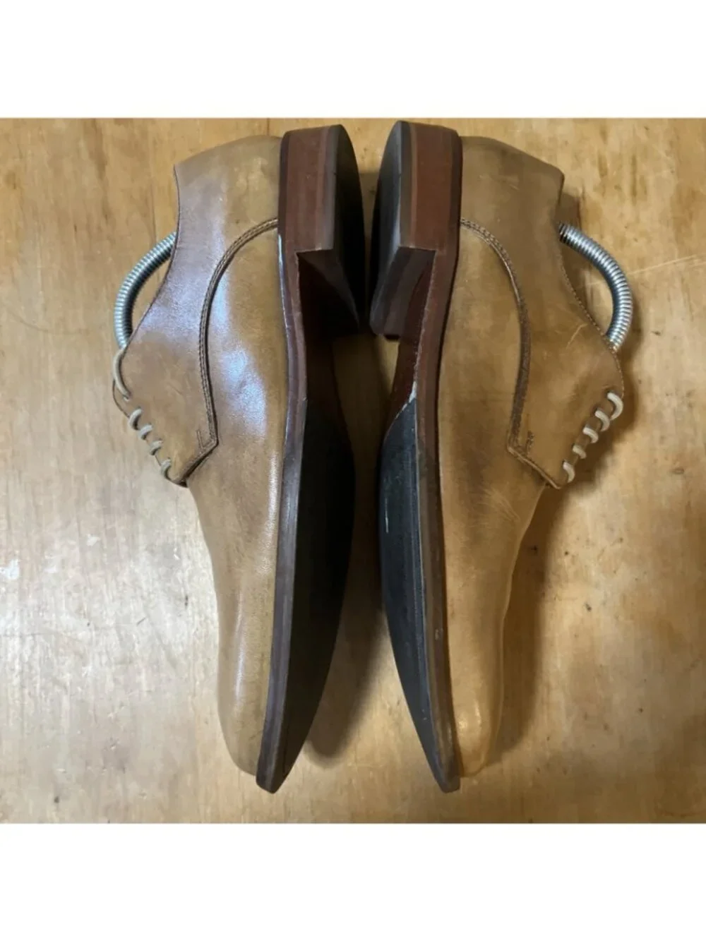 Cole Haan Williams Cap Toe Shoes Mens Size 9 M British Tan Oxford Carmel Color